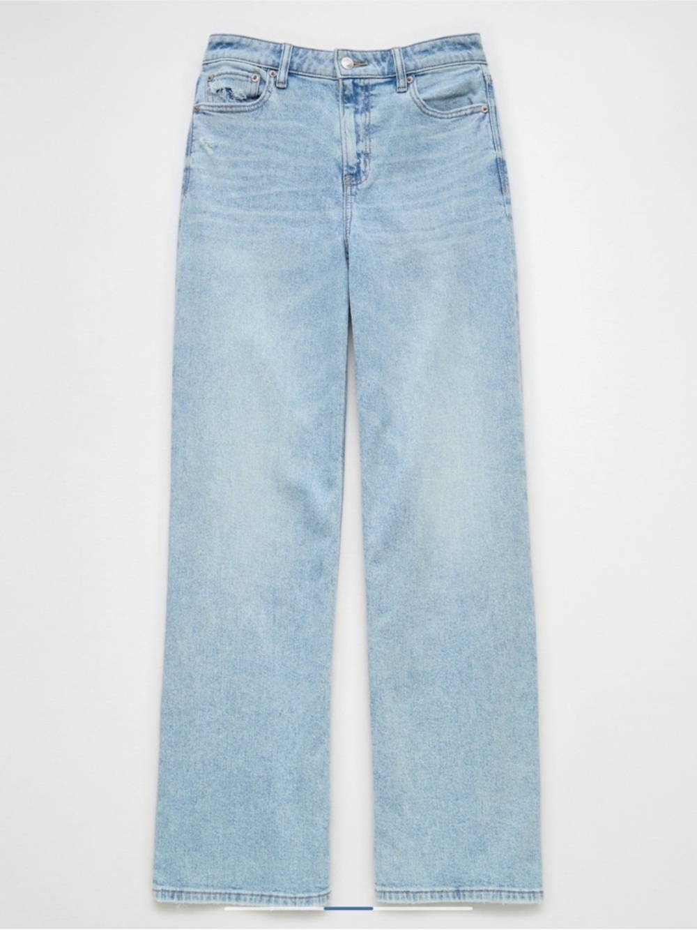 NWT American Eagle Dreamy Drape Stretch Super High-Waisted Baggy Wide-Leg Jeans